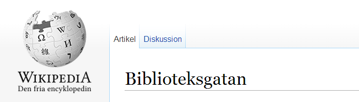 Biblioteksgatan Stockholms Undergång banner